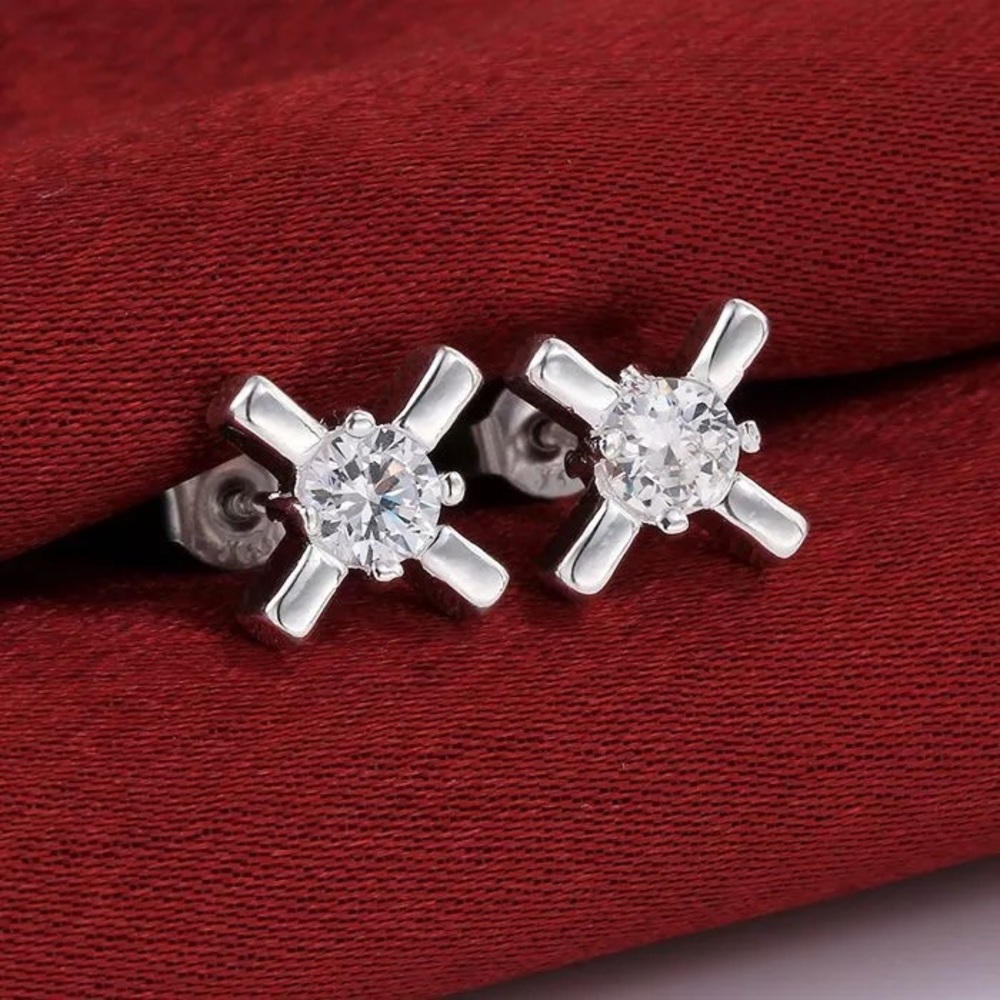Silver Plated Earrings - Picture 2 of 2